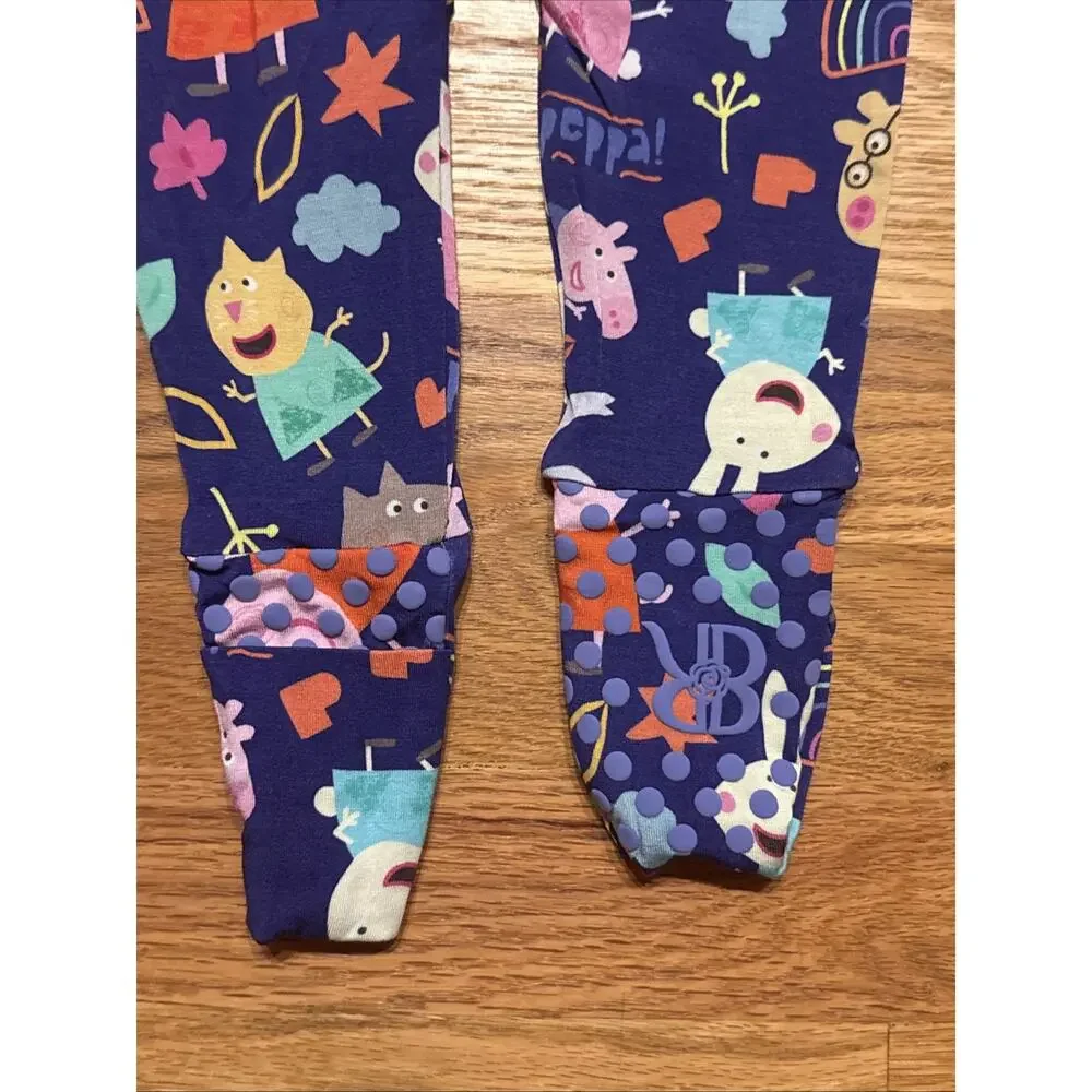 Bums & Roses Peppa Pig Convertible Romper 3-6 Months NWT Bamboo
